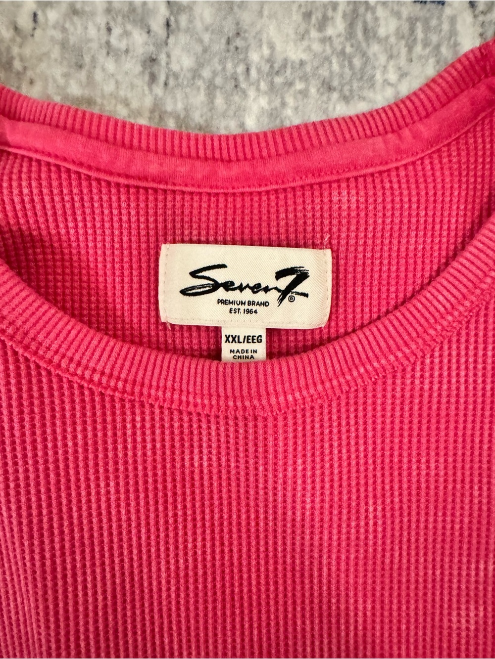 Seven7 Washed Raspberry Crewneck Sweatshirt - Picture 2 of 3